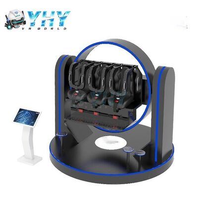 VR Roller Coaster 360 Degree Rotate Simulator 9D Arcade Games 3 Chair VR Flying Cinema Simulator
