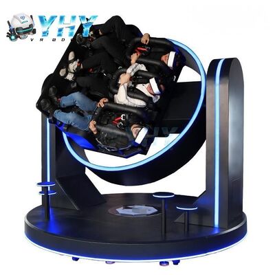 VR 360 Roller Coaster 3 Seats Simulator 360 درجة لعبة محاكاة الواقع الافتراضي مع تصميم براءة اختراع