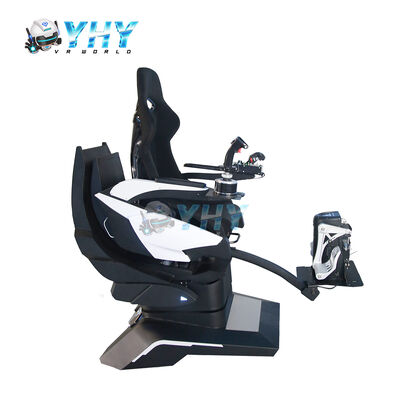 جهاز محاكاة طيران بكرسي ألومنيوم احترافي للعب الألعاب بحركة طيران