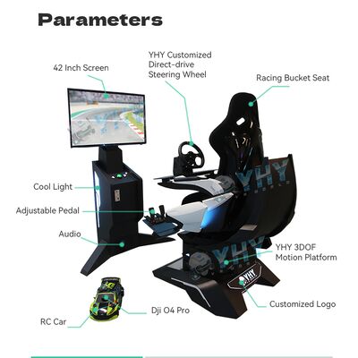 محاكي سباق FPV AR الغامر يدعم المسارات المخصصة وتجربة الحركة الديناميكية