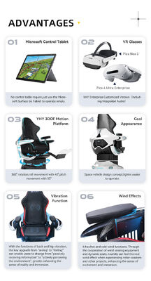 التفاعلي VR Ride محاكي دوران الواقع الافتراضي Vr 9d سينما ديناميكية
