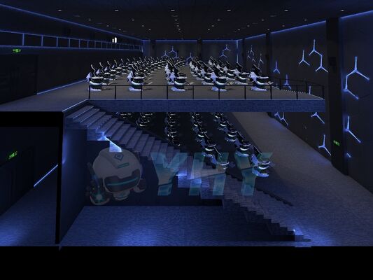 محاكي سينما الحركة الديناميكية VR 9D تجربة دوران ديناميكية 360 درجة لعبة عرض متعددة الأشخاص معالم جذب VR سينما