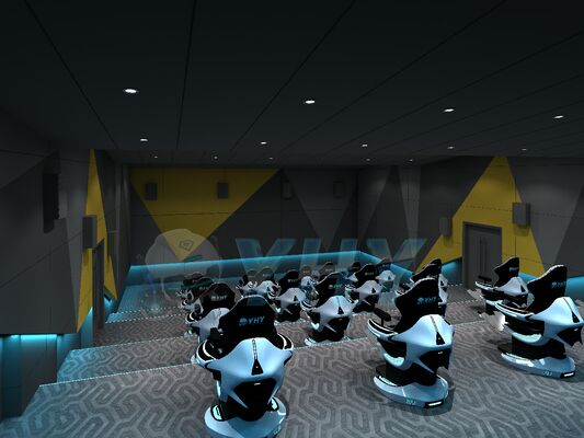 YHY Ultimate Crossing 2 9D VR Dynamic Cinema حلول واحدة مع دعم منصة الحركة 3-DOF مخصصة