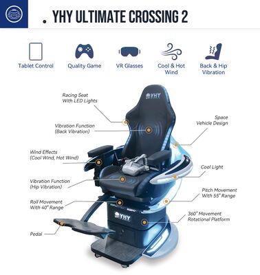 التفاعلي VR Ride محاكي دوران الواقع الافتراضي Vr 9d سينما ديناميكية