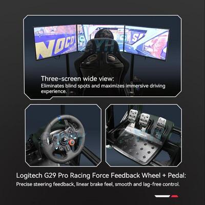 4 DOF Motion Racing Simulator Full Action Simulation Dive Bump Dynamic System for VR Gaming Race Game Equipment