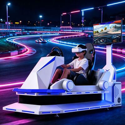 محاكي سيارات سباقات داخلية VR محاكي أركاد الواقع الافتراضي آلة لعبة سباق الدراجات النارية