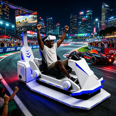 حقيقي يشعر 9D الواقع الافتراضي vr سباقات خارجية سيارة رياضية محاكي مول مركز الألعاب