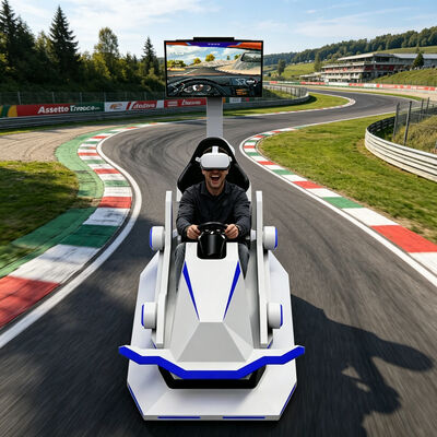 حقيقي يشعر 9D الواقع الافتراضي vr سباقات خارجية سيارة رياضية محاكي مول مركز الألعاب