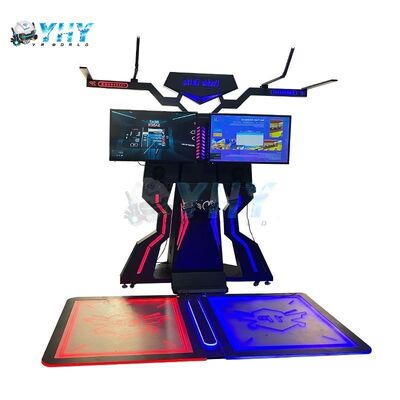 2 لاعبين FPS VR Kat Walker Arcade Treadmill Machine 9D VR Simulator Walking Platform