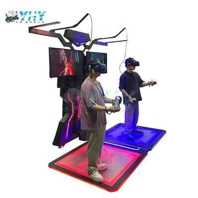 أركيد الواقع الافتراضي الرقص الموسيقى محاكي VR المشي منصة 2 لاعبين VR محاكي لعبة معركة