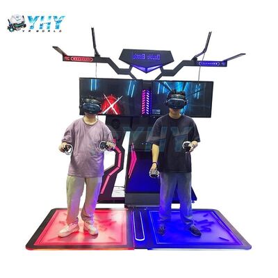 محاكي الواقع الافتراضي VR Simulator Virtual Reality Extreme Machine لاعبين يمشون في الفضاء التجاري التفاعلي