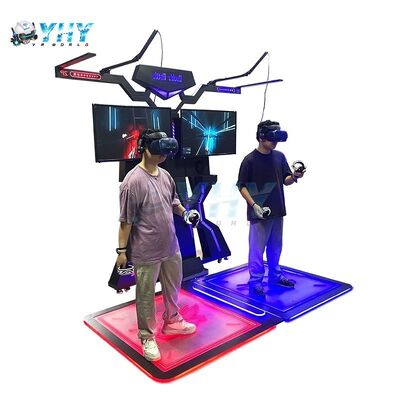 ملعب داخلي تفاعلي VR جهاز محاكاة ألعاب الرماية للبيع أركاد VR آلة معركة مع نظارات Htc Vr
