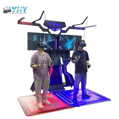اليد الذهبية 9D VR محاكي تفاعلي منصة واقفة للاعبين 2 داخلي / خارجي متين / بلاستيكي HTC Vive