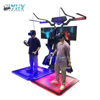 محاكي الواقع الافتراضي VR Simulator Virtual Reality Extreme Machine لاعبين يمشون في الفضاء التجاري التفاعلي