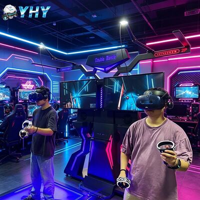 2 لاعبين VR Walker Arcade Treadmill Machine VR Walking Simulator الواقع الافتراضي منصة المشي الاستخدام المنزلي في الهواء الطلق / الداخلي