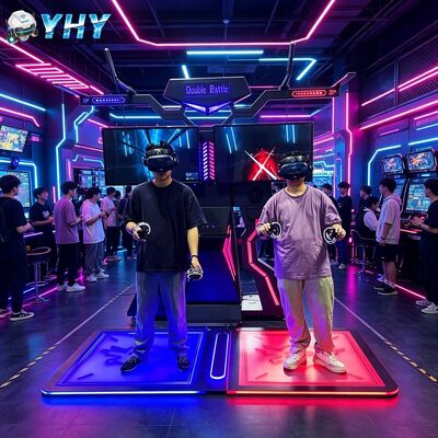 ألعاب متعددة اللاعبين في الداخل 9D VR Cinema ألعاب تفاعلية محاكي منصة المعدن البناء استخدام المنزل الرعاية النهارية صديقة 60+
