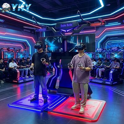 أركيد الواقع الافتراضي الرقص الموسيقى محاكي VR المشي منصة 2 لاعبين VR محاكي لعبة معركة
