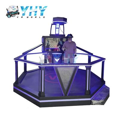 ألعاب VR تفاعلية محاكي 9D الواقع الافتراضي 1 لاعب مساحة كبيرة HTC محاكي VR 9D لمنتزه ألعاب VR