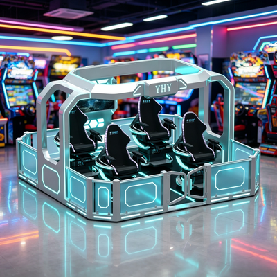 4-Player Multiplayer 360 Degree VR Motion Simulator Ride Platform for Game Centers and Scenic Spots