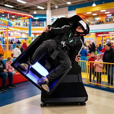 Low Investment Single Seater 360 VR Roller Coaster Machine with Interactive Game Mobile Truck Business