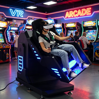 Affordable Mini VR 360 Flight and Coaster Motion Simulator Equipment for Kids and Adults