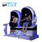 9D Roller Coaster Flight VR Simulator كراسي بيض مزدوجة لملاهي