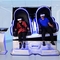 مزدوج VR Egg Chair 2500W 9D Virtual Reality Simulator لمنطقة VR