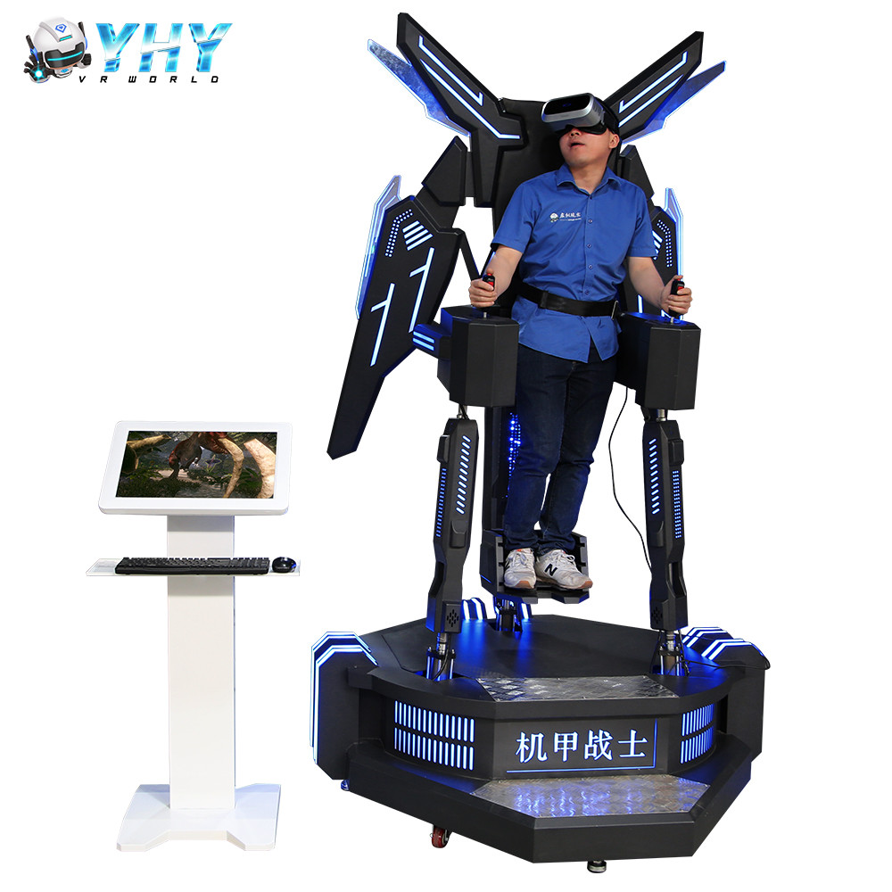 1.5kw Flying VR Flight Simulators Shopping Mall Standing Motion Game ...