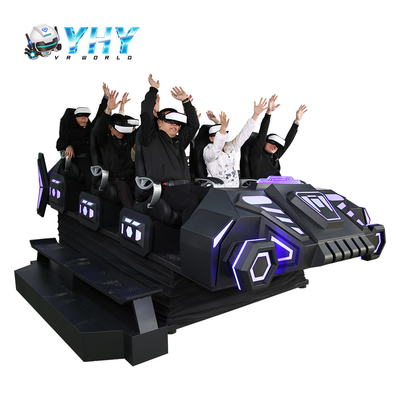 مسرح 9 مقاعد 9D VR Simulator 360 درجة سينما سينما Virtual Roller Coaster Simulator