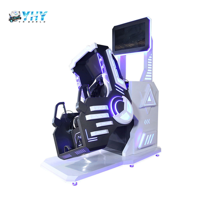 9D الواقع الافتراضي VR كرسي منتزه ترفيهي ركل إطلاق النار محاكي الحركة 360 درجة