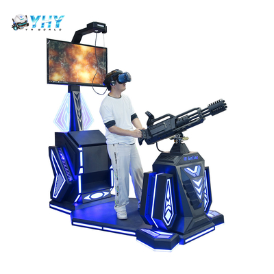 آلة ألعاب أركيد لمحاكاة إطلاق النار بالواقع الافتراضي YHY VR Gatling Gun