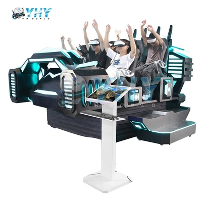 جهاز محاكاة أفلام الواقع الافتراضي (VR Movie Simulator) ذات ستة مقاعد (VR Cinema Virtual Reality Game Machine) بيع في الصين لملاعب داخلية