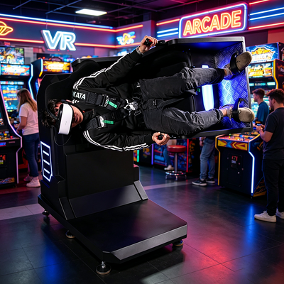 جهاز محاكاة طيران آمن ومدمج 360 VR مع نظام التحكم باللمس 21.5 بوصة