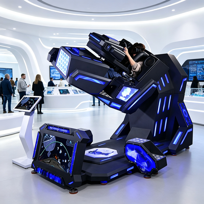 3-في-1 VR 360 محاكي التميميتر يجمع بين سباقات التلال والتحرك في الطيران لمراكز التسوق